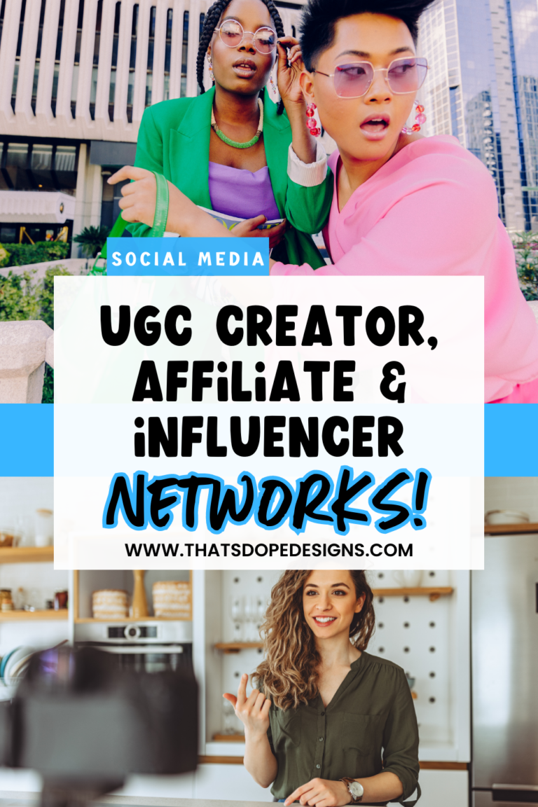 UGC Creator, Affiliate and Influencer Networks