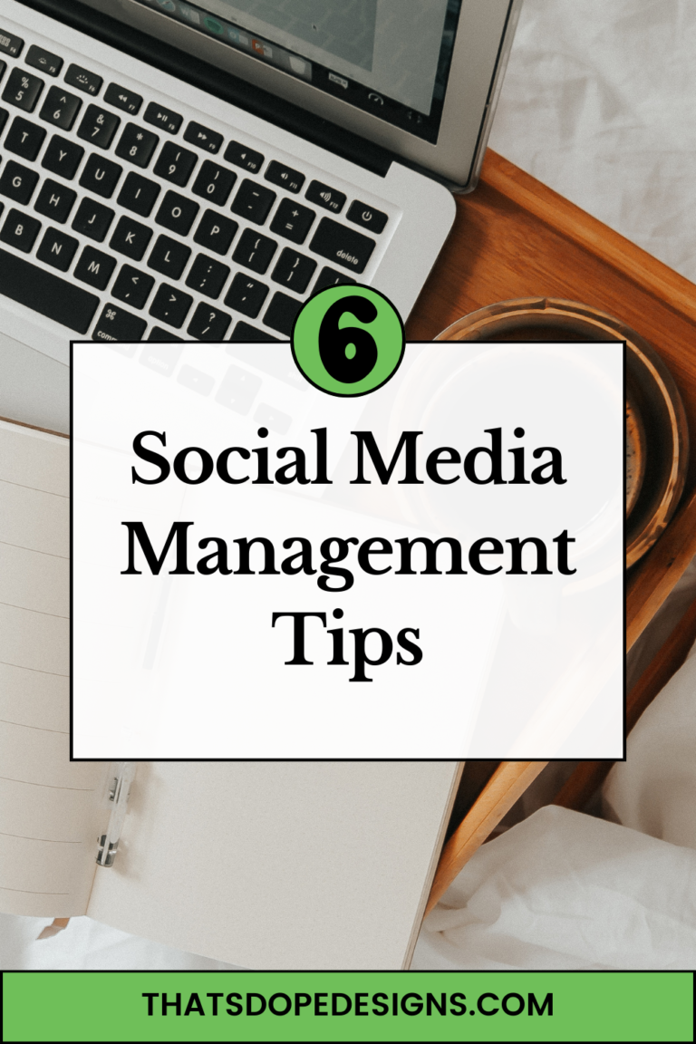 6 Social Media Management Tips